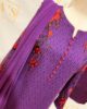 Classy 3 piece Purple Woolen Dress with Beautiful Embroidery Work Zoom